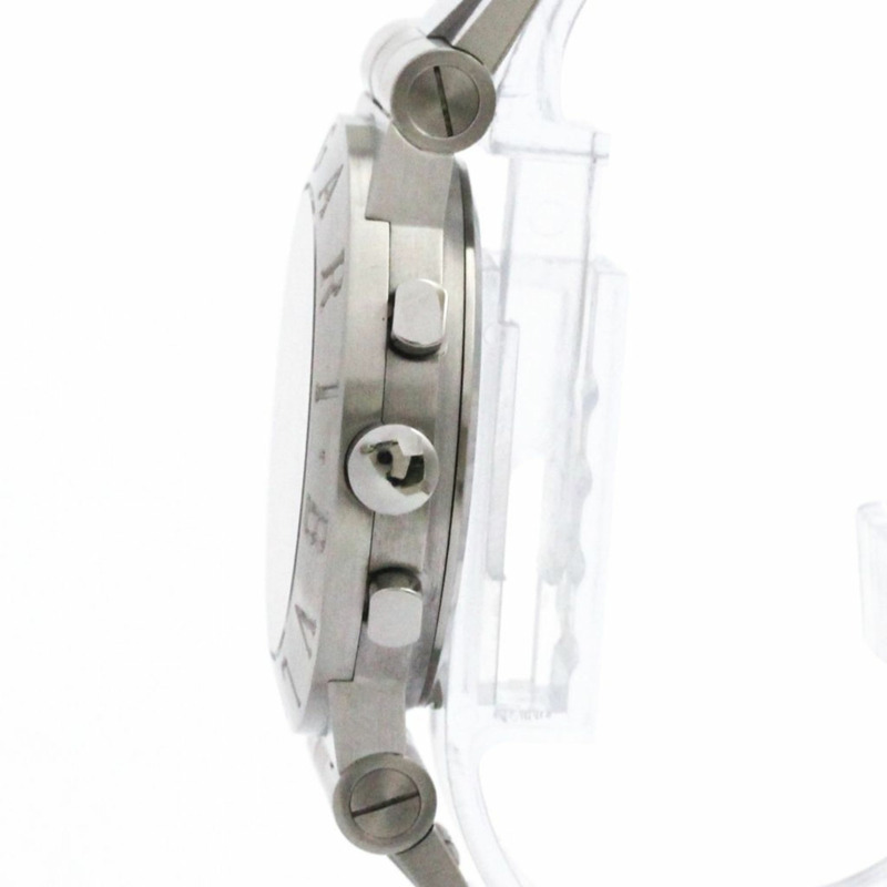 寶格麗 Diagono 計時碼錶精鋼石英男士腕錶 CH35S 拋光-3