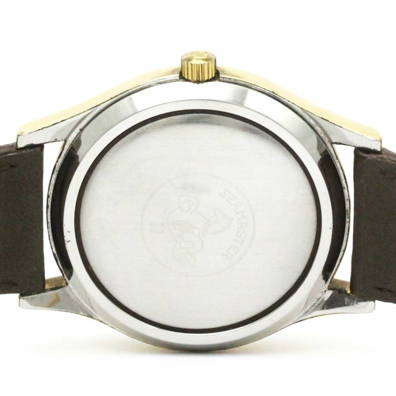 歐米茄海馬系列 Cosmic 2000 Cal 1012 鍍金男士腕錶 166.128-6