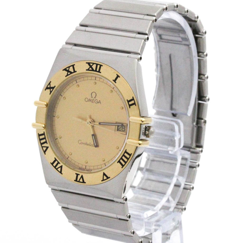 歐米茄星座系列18K金精鋼石英男士腕錶 396.1070-1