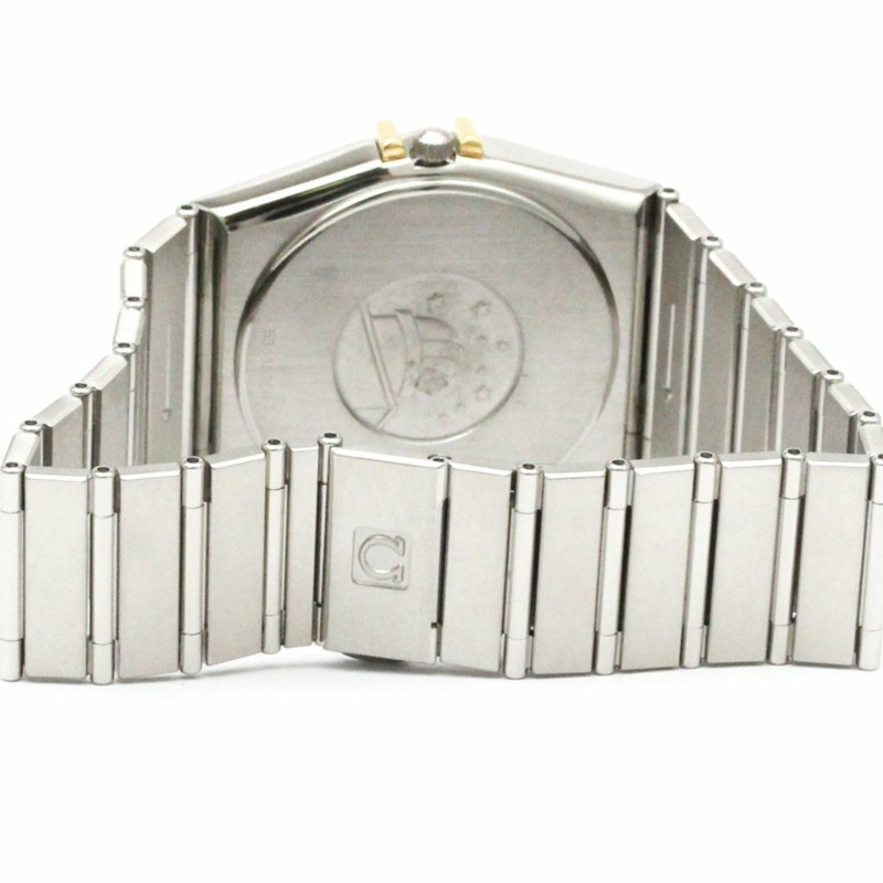 歐米茄星座系列18K金精鋼石英男士腕錶 396.1070-4