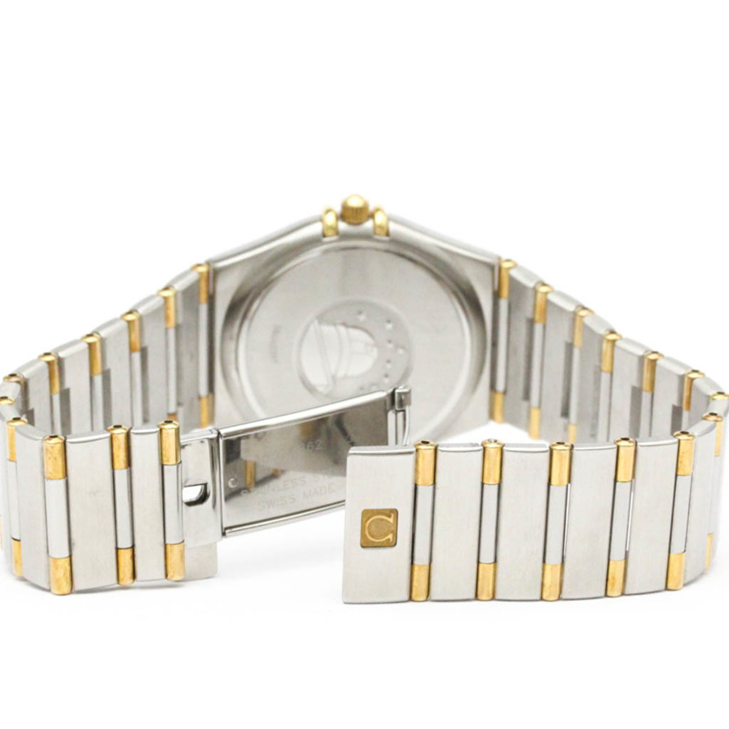 歐米茄星座系列18K金精鋼石英男士腕錶1312.30拋光款-4