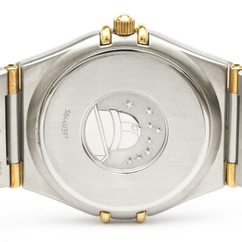 歐米茄星座系列18K金精鋼石英男士腕錶1312.30拋光款-6