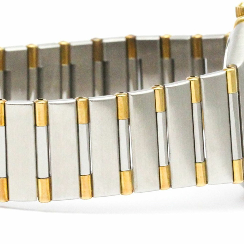 歐米茄星座系列18K金精鋼石英男士腕錶1312.30拋光款-7