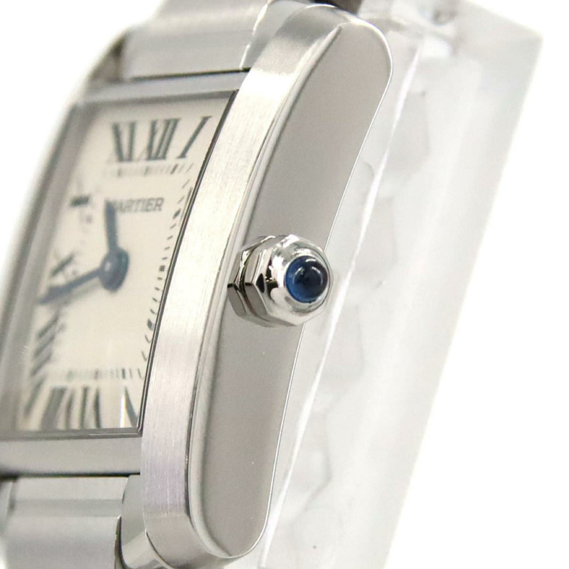 卡地亞 Tank Française SM W51008Q3 不鏽鋼石英錶-4