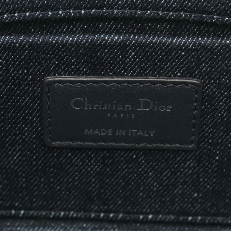 Christian Dior Lady D-Joy 中型鏈條肩挎包 牛仔布 海軍藍-3