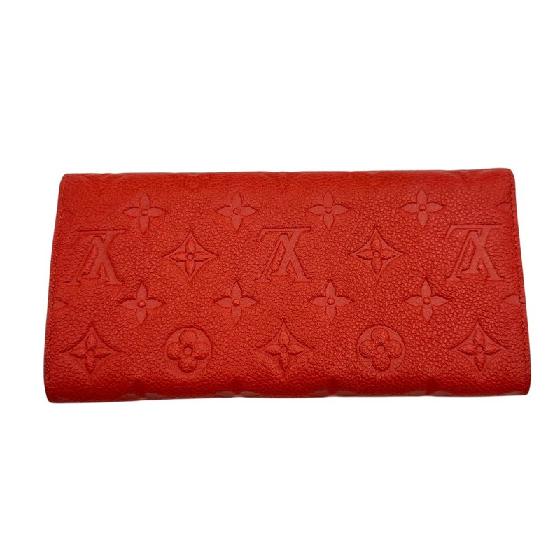 【美收精品】LV 紅色老花長夾 C-24【隔月月中將轉賣至日本 上架期限30天】-1