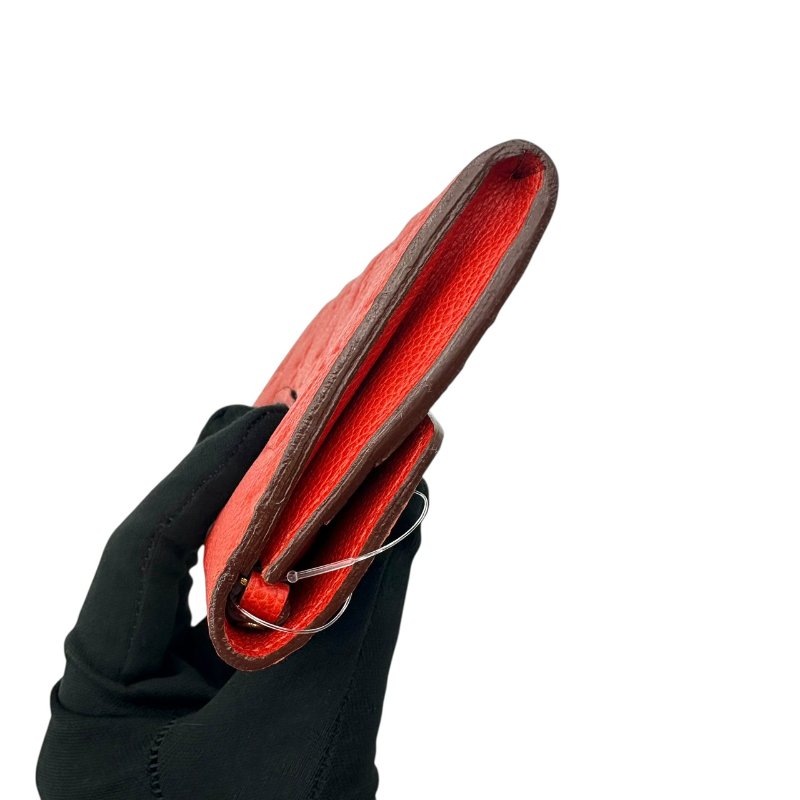 【美收精品】LV 紅色老花長夾 C-24【隔月月中將轉賣至日本 上架期限30天】-5