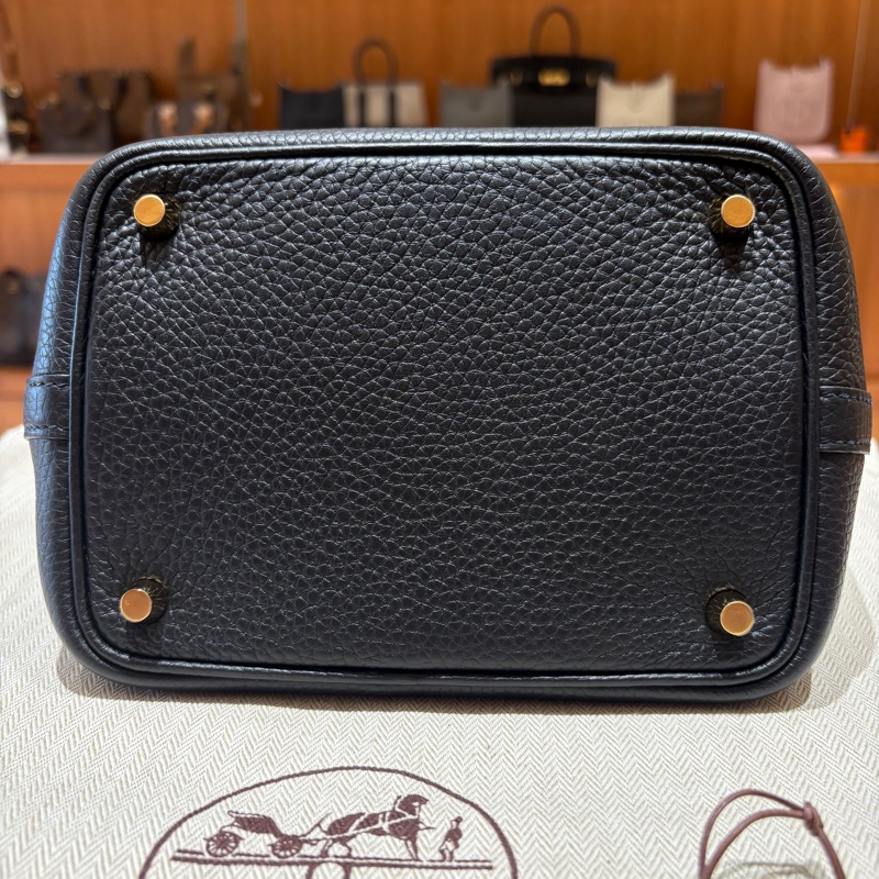 【Z刻新款、黑金優雅入門】Hermès Picotin 18 手提包|黑色金扣|Z刻 2021年份-4