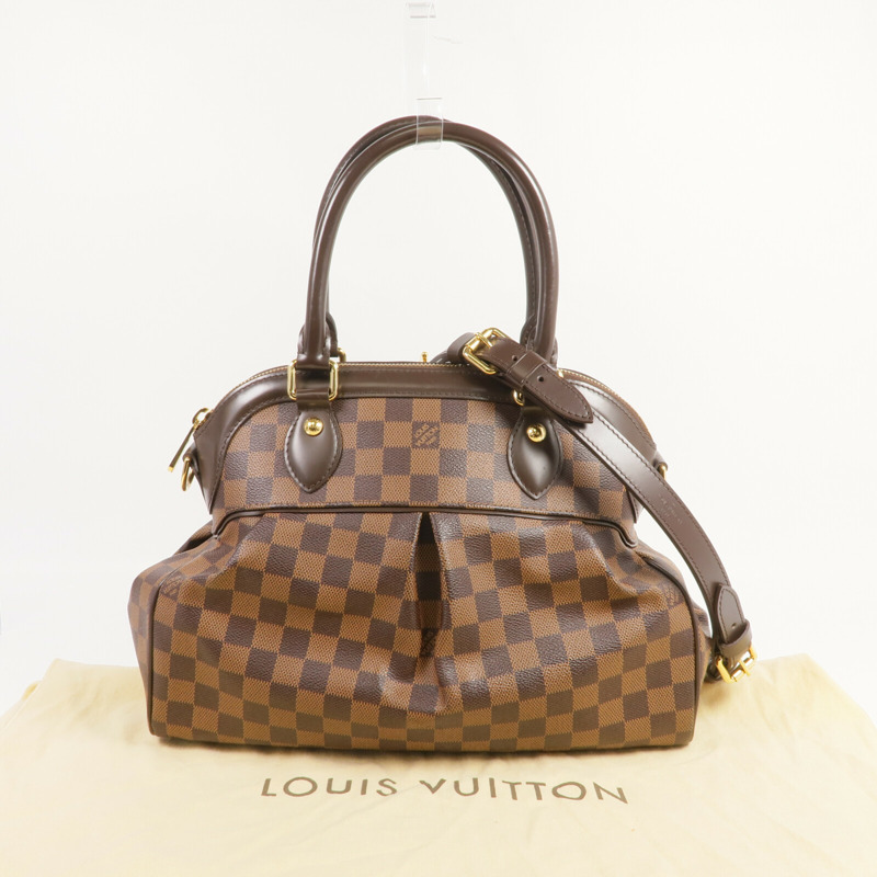 LOUIS VUITTON 【激減優惠】Damier Trevi PM金扣手挽肩背兩用袋-11
