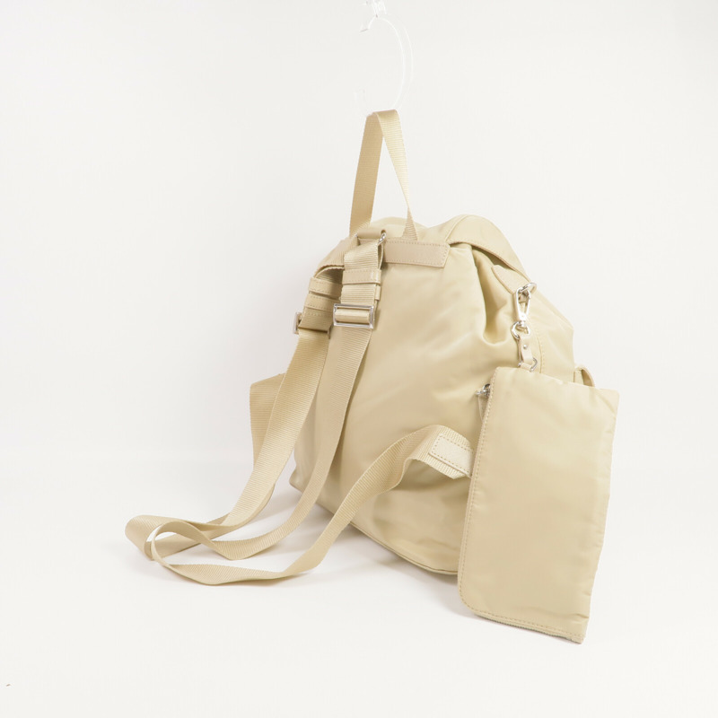 PRADA 尼龍Backpack銀扣背包-4