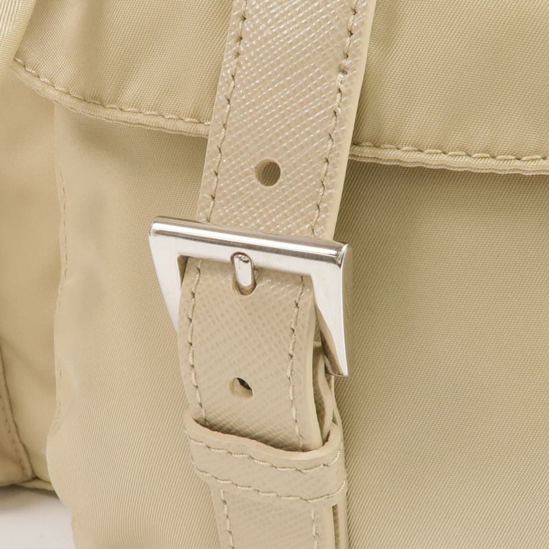 PRADA 尼龍Backpack銀扣背包-9