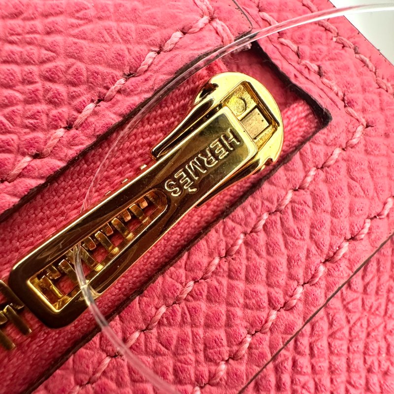 【美收精品】HERMES T刻粉色中夾 C-27【隔月月中將轉賣至日本 上架期限30天】-5
