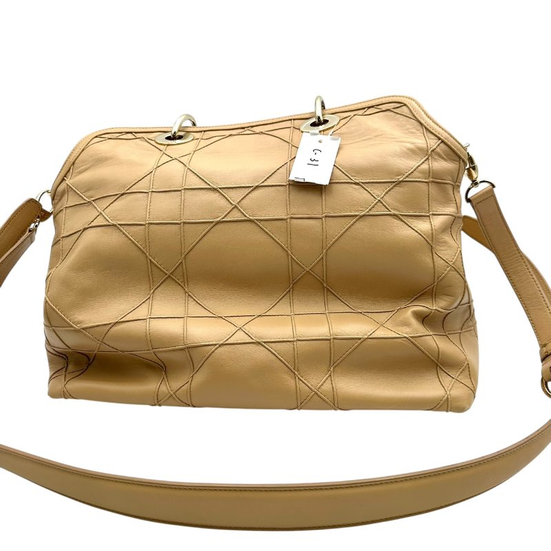 【美收精品】DIOR 米色手提包 C-31【隔月月中將轉賣至日本 上架期限30天】-1
