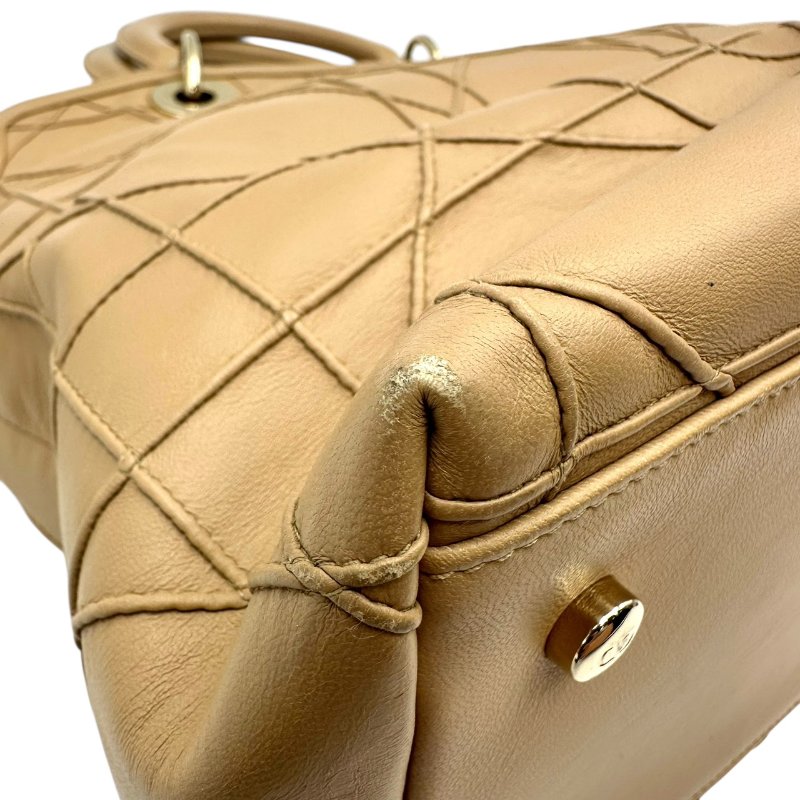 【美收精品】DIOR 米色手提包 C-31【隔月月中將轉賣至日本 上架期限30天】-8