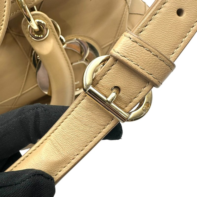 【美收精品】DIOR 米色手提包 C-31【隔月月中將轉賣至日本 上架期限30天】-9