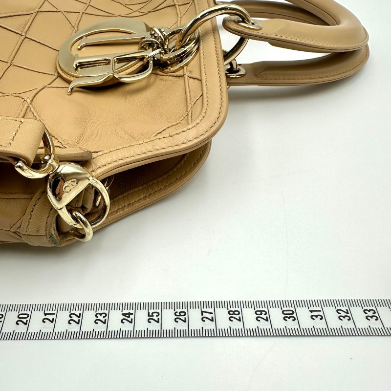 【美收精品】DIOR 米色手提包 C-31【隔月月中將轉賣至日本 上架期限30天】-17