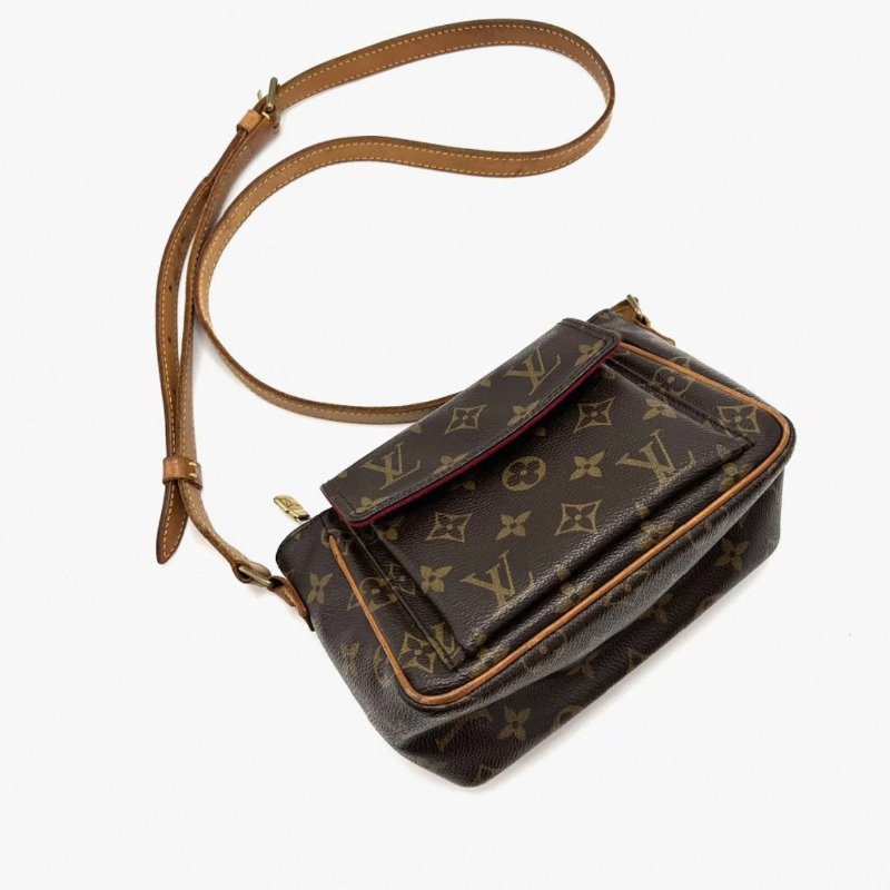 ️LV 經典老花肩背豆腐包 28*13*9 98新配件塵袋-2