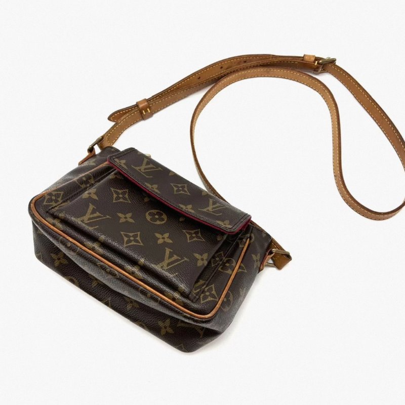 ️LV 經典老花肩背豆腐包 28*13*9 98新配件塵袋-3