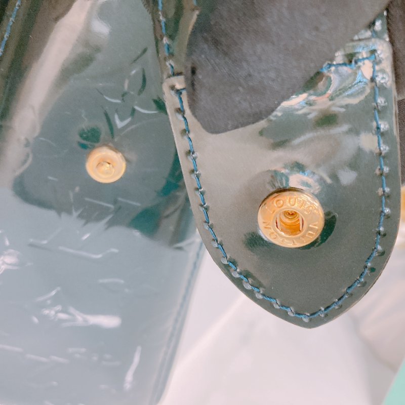 MS0399 Louis Vuitton 路易威登 梅爾羅斯 漆皮 金扣 手提包 M93756 Melrose Avenue Handbag Verris Skin Bleu Nuit x GHW-17