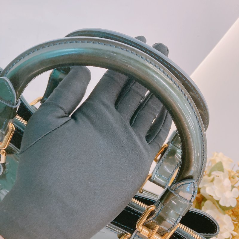 MS0399 Louis Vuitton 路易威登 梅爾羅斯 漆皮 金扣 手提包 M93756 Melrose Avenue Handbag Verris Skin Bleu Nuit x GHW-19