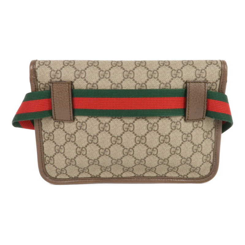 GUCCI 塗層帆布GG Supreme Waist Bag金扣腰包-1