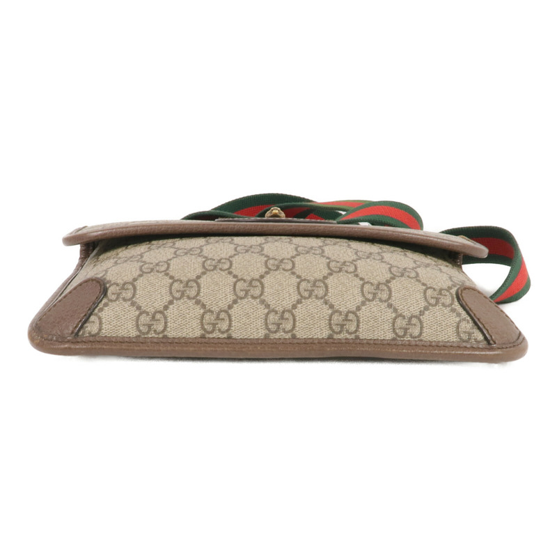 GUCCI 塗層帆布GG Supreme Waist Bag金扣腰包-3