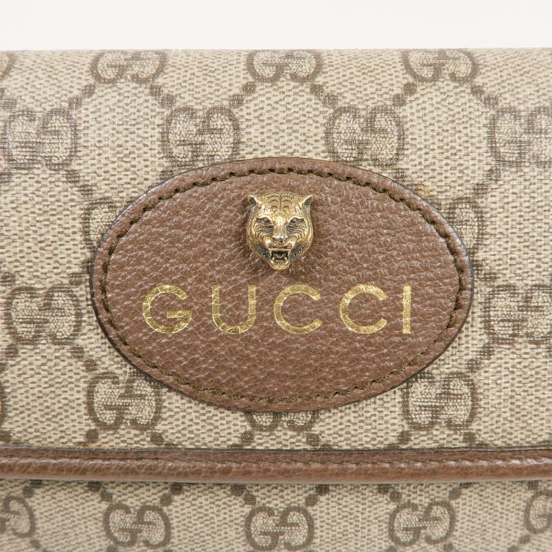 GUCCI 塗層帆布GG Supreme Waist Bag金扣腰包-5