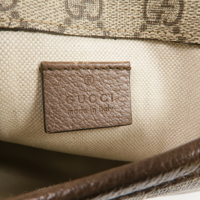 GUCCI 塗層帆布GG Supreme Waist Bag金扣腰包-8
