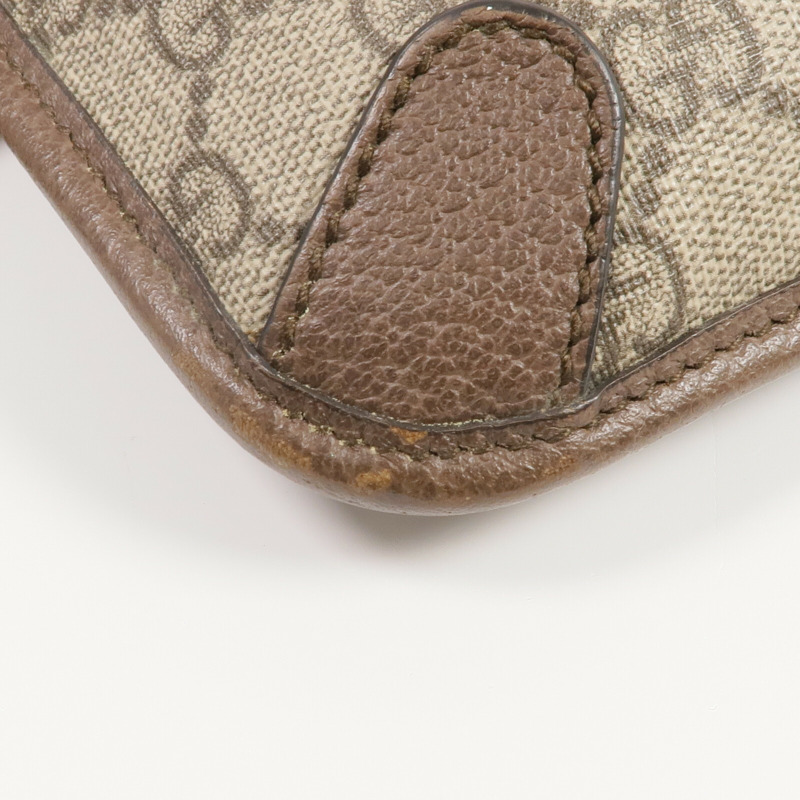 GUCCI 塗層帆布GG Supreme Waist Bag金扣腰包-13