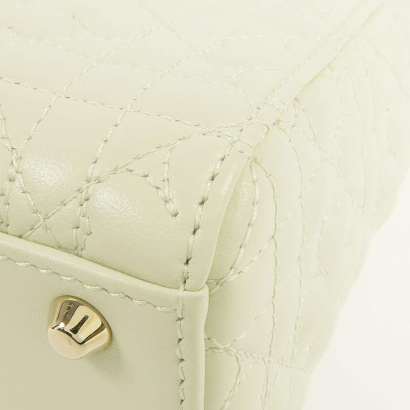 Dior 羊皮皮革Mini Lady Dior Bag金扣鏈帶肩背袋-7