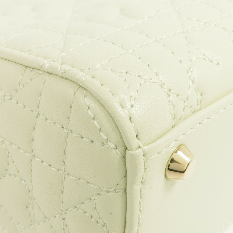 Dior 羊皮皮革Mini Lady Dior Bag金扣鏈帶肩背袋-8