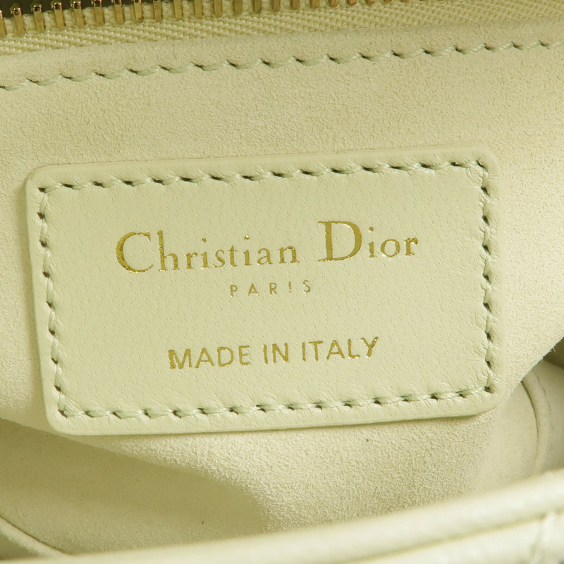 Dior 羊皮皮革Mini Lady Dior Bag金扣鏈帶肩背袋-11