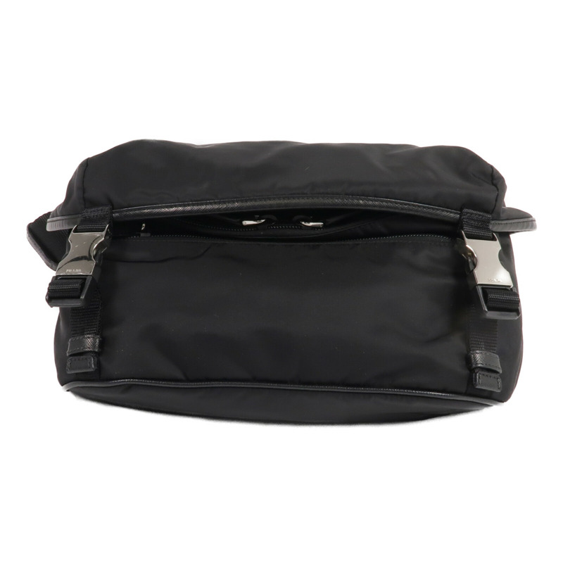 PRADA 尼龍Shoulder Bag銀扣肩背袋-3