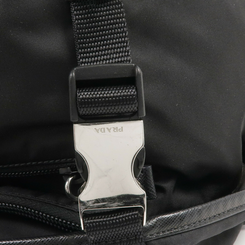 PRADA 尼龍Shoulder Bag銀扣肩背袋-9
