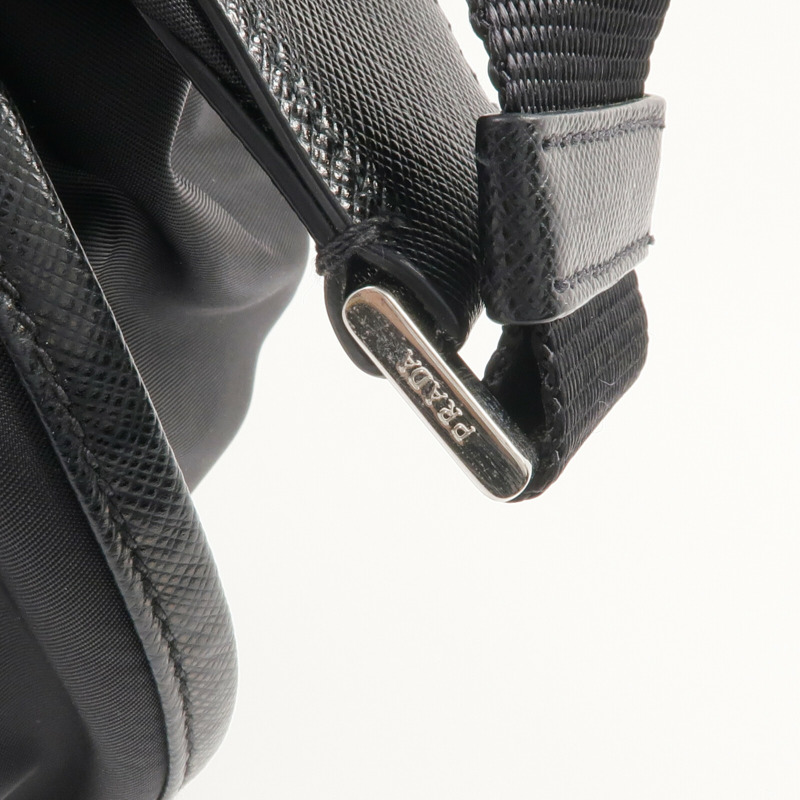 PRADA 尼龍Shoulder Bag銀扣肩背袋-11