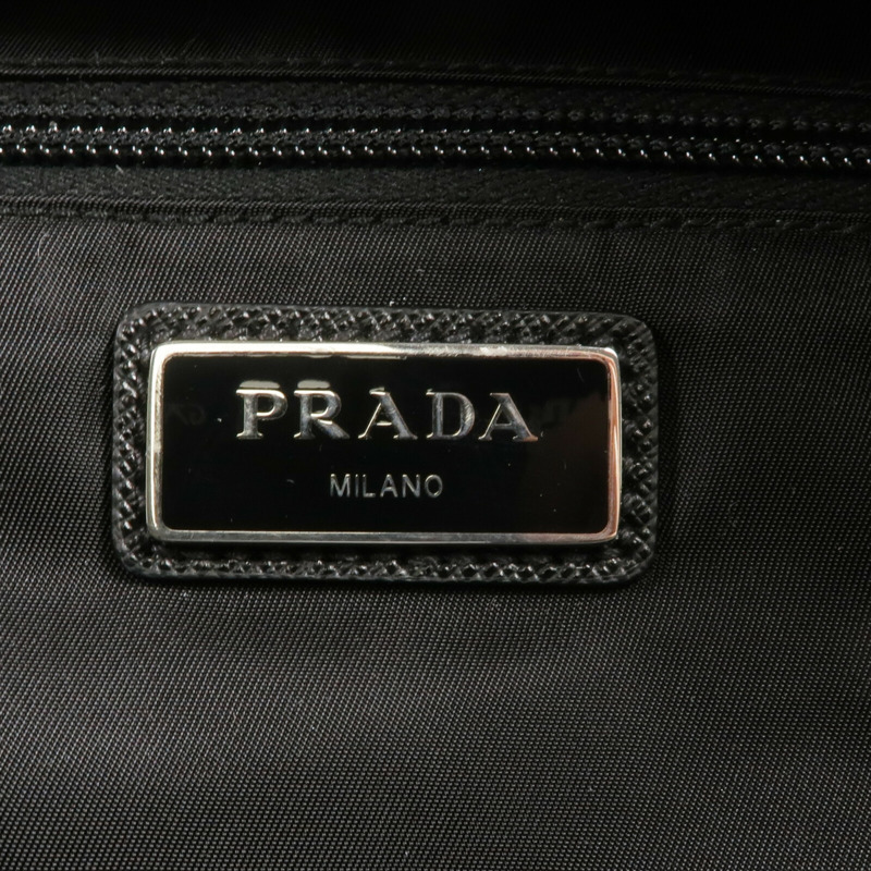 PRADA 尼龍Shoulder Bag銀扣肩背袋-15