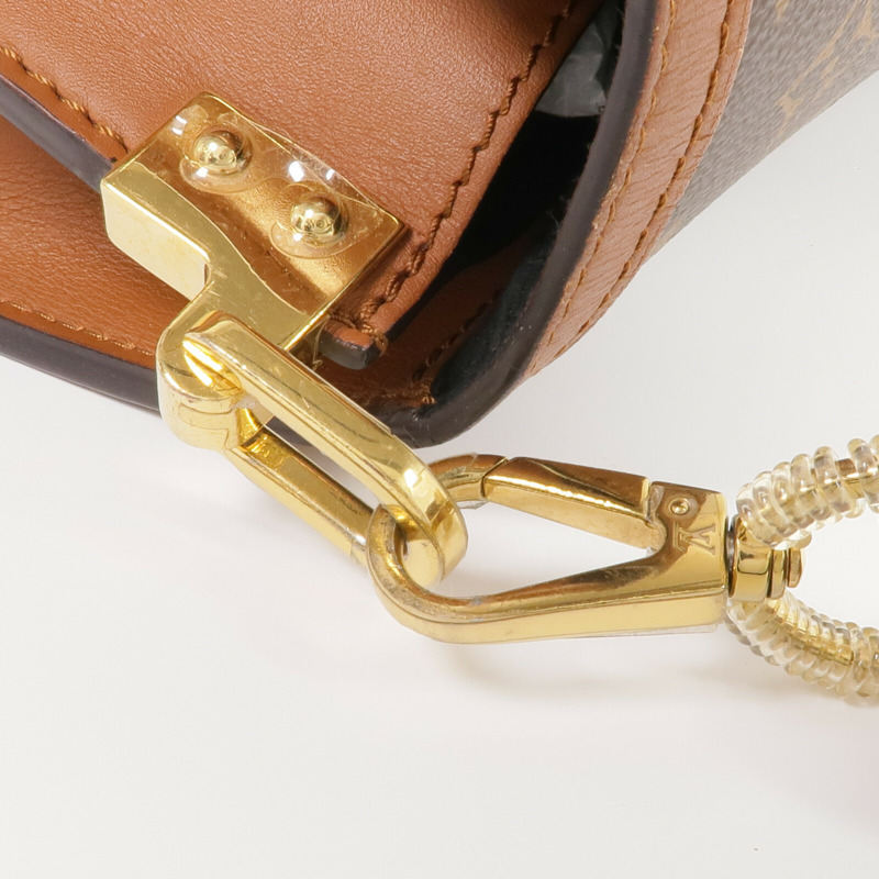 LOUIS VUITTON Monogram Reverse Dauphine MM金扣肩背袋-5