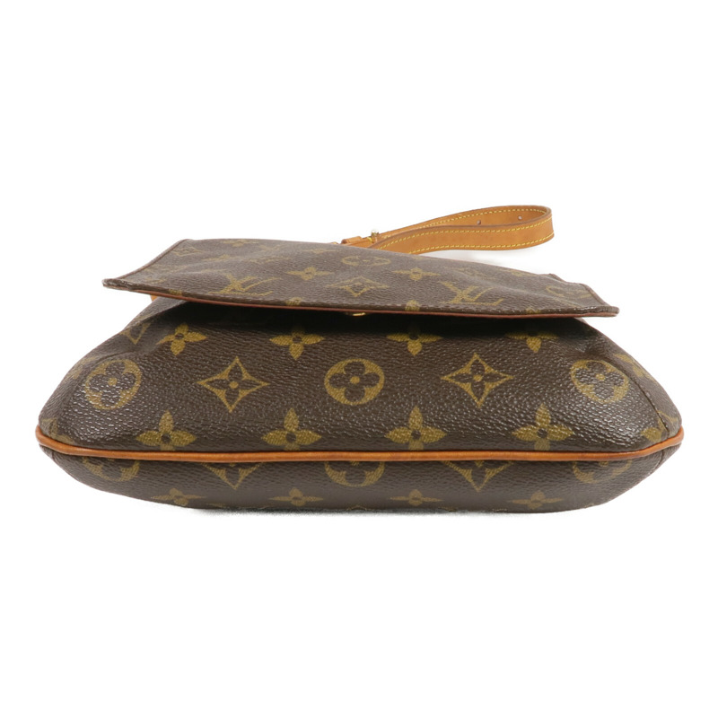 LOUIS VUITTON Monogram Musette Salsa金扣肩背袋棕色-3