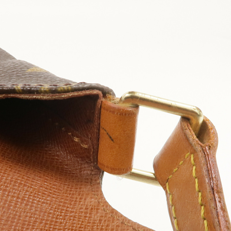 LOUIS VUITTON Monogram Musette Salsa金扣肩背袋棕色-15