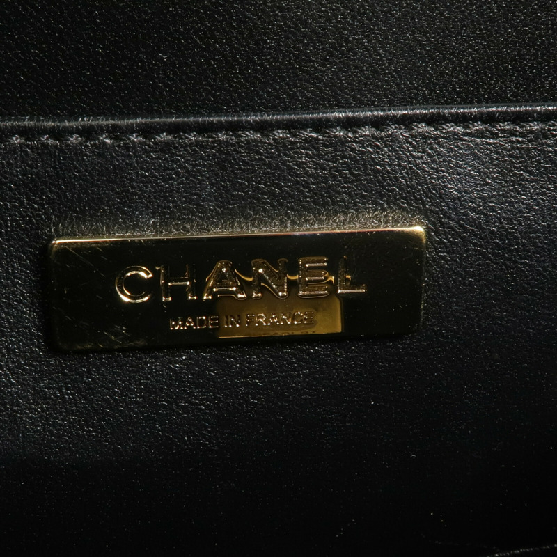 CHANEL 牛皮皮革Vanity Case金扣手挽肩背兩用袋-12