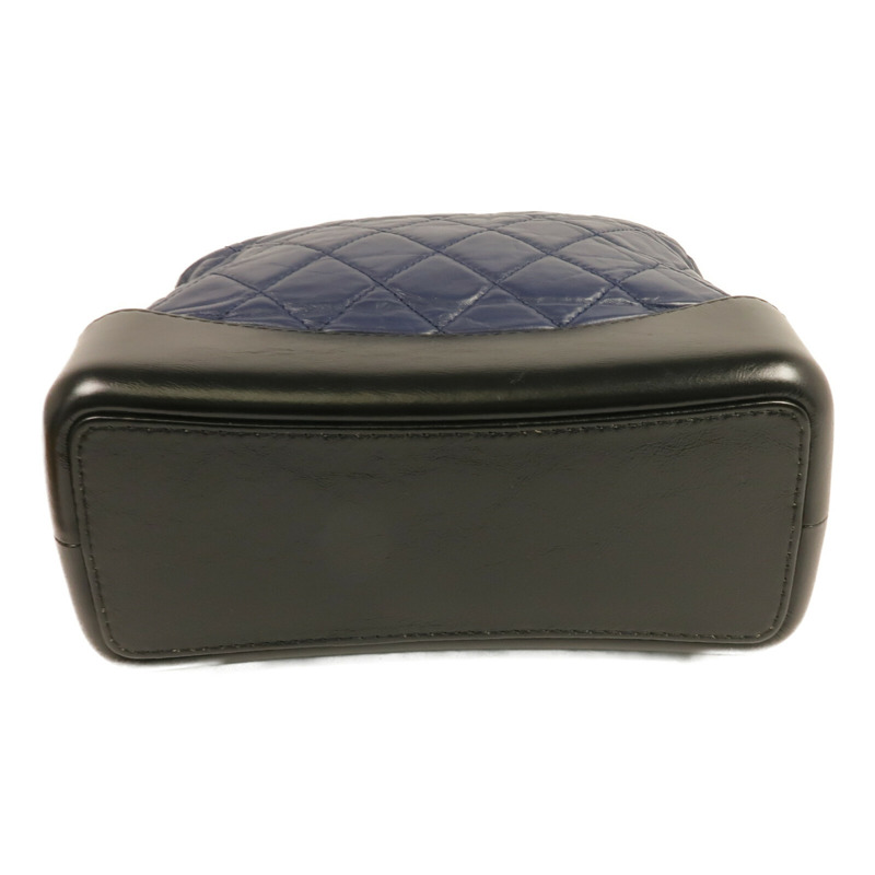 CHANEL 牛皮皮革Gabrielle Backpack銀扣背包-3