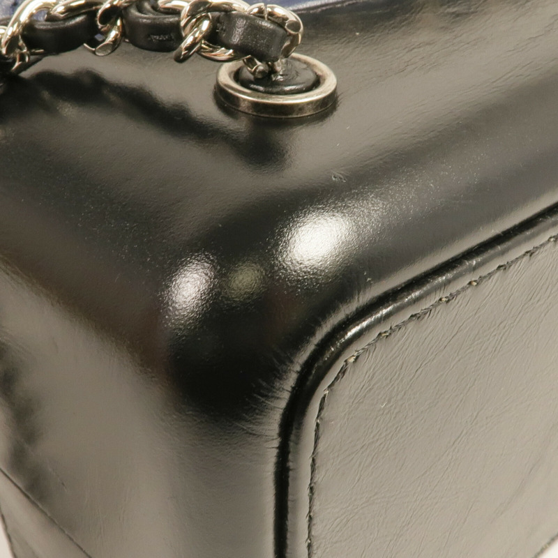 CHANEL 牛皮皮革Gabrielle Backpack銀扣背包-8