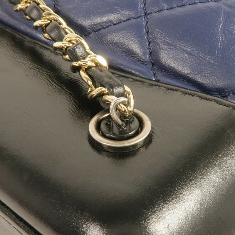 CHANEL 牛皮皮革Gabrielle Backpack銀扣背包-9