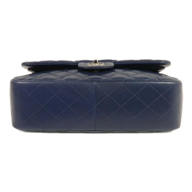 CHANEL 牛皮皮革Large Classic鏈帶肩背袋銀扣鏈帶肩背袋-3