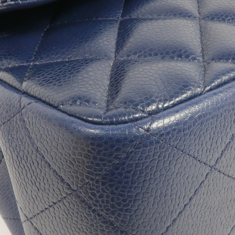 CHANEL 牛皮皮革Large Classic鏈帶肩背袋銀扣鏈帶肩背袋-6