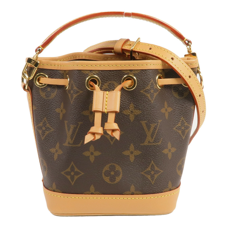 LOUIS VUITTON Monogram Nano Noe金扣手挽肩背兩用袋-0