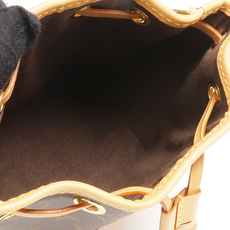LOUIS VUITTON Monogram Nano Noe金扣手挽肩背兩用袋-11