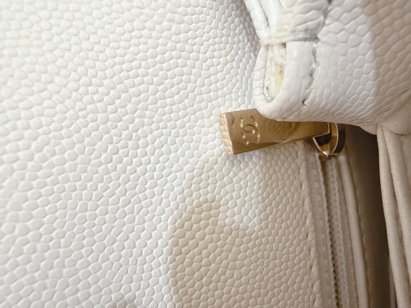 香奈兒Chanel Coco handle Mini 白色荔枝皮-11