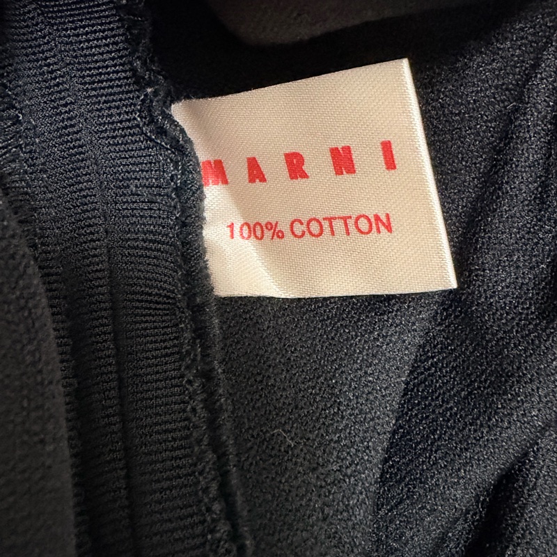 63）Marni正品黑紅撞色設計感短版洋裝 40號 95成新-5