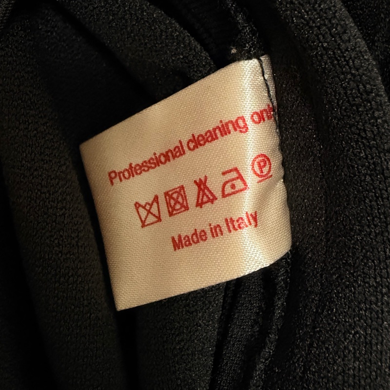 63）Marni正品黑紅撞色設計感短版洋裝 40號 95成新-6